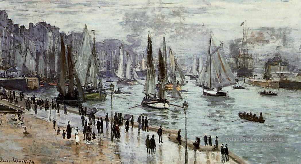Bateaux de pêche quittant le port du Havre Claude Monet Peintures à l'huile